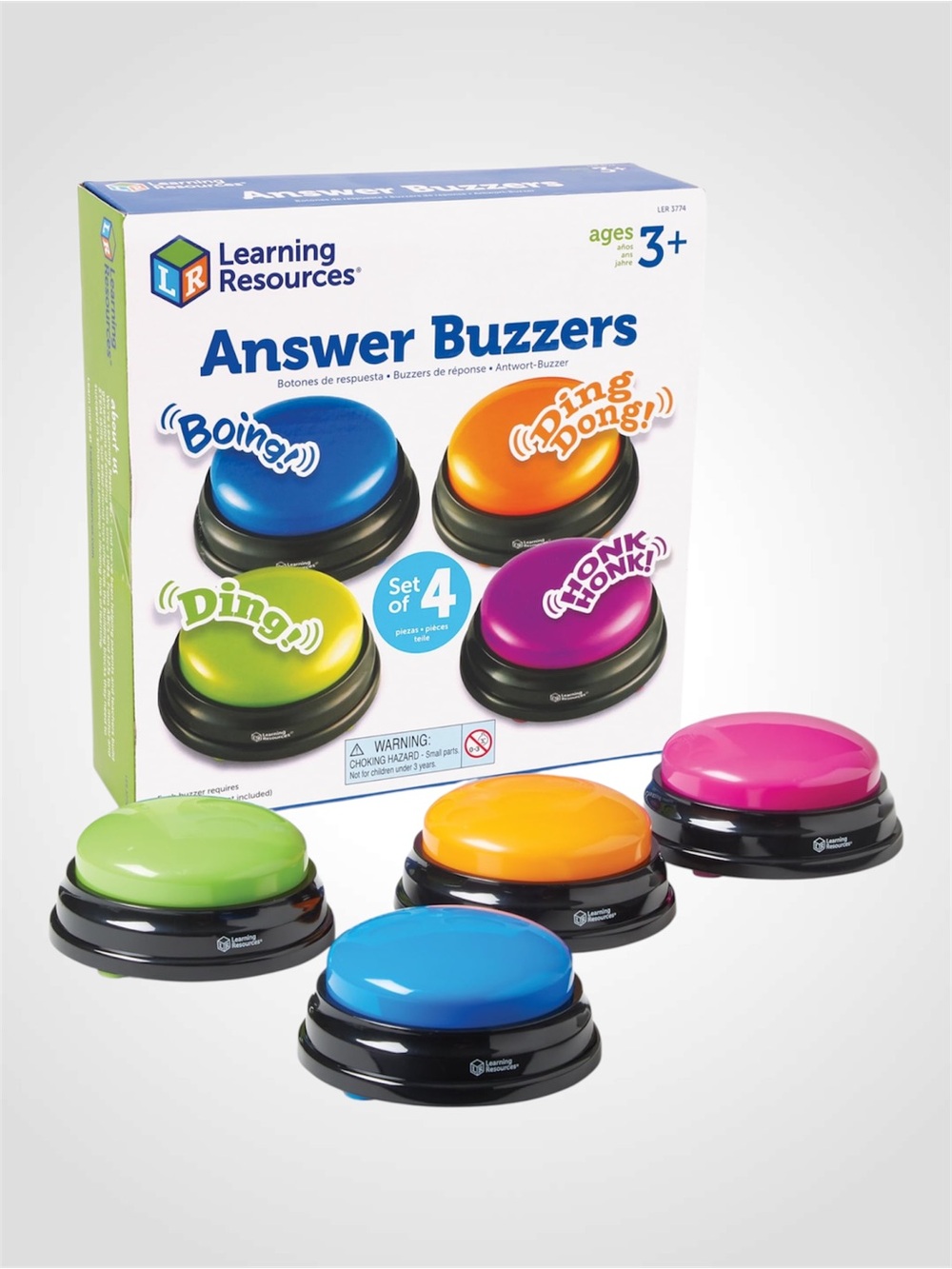 Learning Resources Answer Buzzers - Set of 4 NEW OPEN BOX